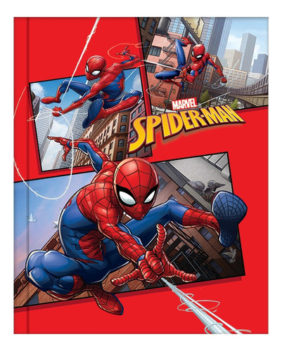 Cuaderno Spider Man 19,5 X24 T.dura 48 Hjs.mooving V.modelos