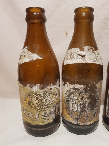 Imagen 2 de 9 de Botellas Antiguas Cerveza Kaiser, Cóndor Y Pilsener Dorada
