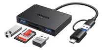 Comprar Ugreen Lector De Tarjetas Memorias Usb \u002F Tipo C Dual A Sd Color Negro
