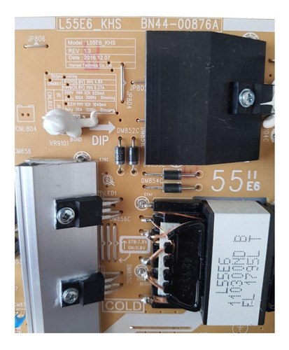 Placa Fonte L55e6_khs Samsung Bn44-00876a Un49ku6400gxzd