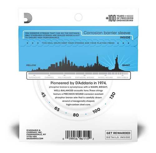 Encord Baixolão 5c .045 D'addario Phosphor Bronze Epbb170-5