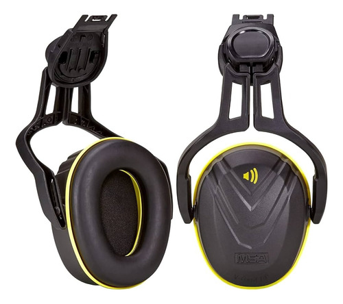 Orejeras Para Casco Msa V-gard Nrr 27 Db 10190357 Snr 32 Db Color Negro