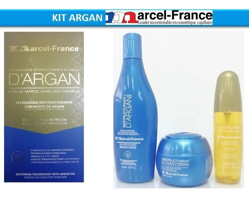 Aceite De Argan Kit Marcel France Origi - mL a $258