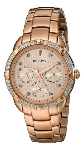 Bulova 98r178 multi-function De La Mujer Dial Reloj