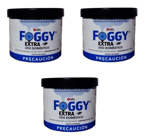 Foggy Extra 45g Generador Humo Insecticida Chinches Mosquito