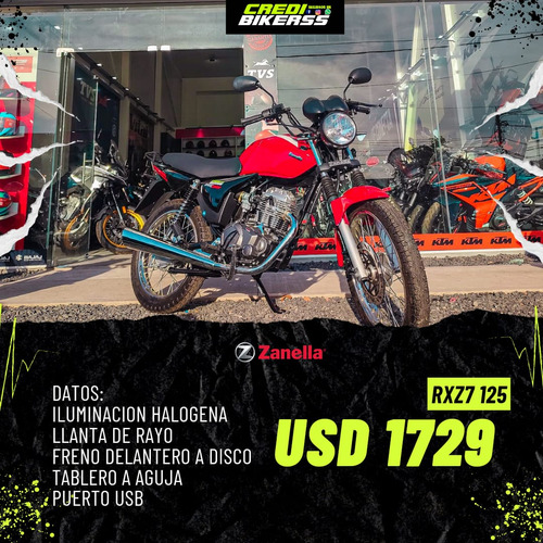 Imagen 1 de 3 de Moto Zanella Rx 125 Z7 125cc 0km 2021
