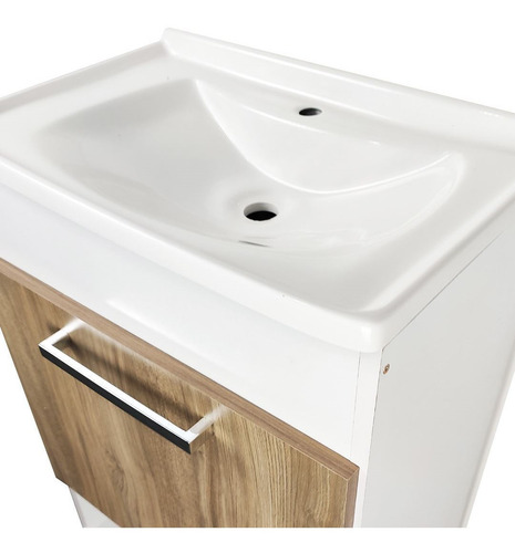 Imagen 3 de 6 de Mueble De Baño + Bacha Con Espejo Armado Incluido