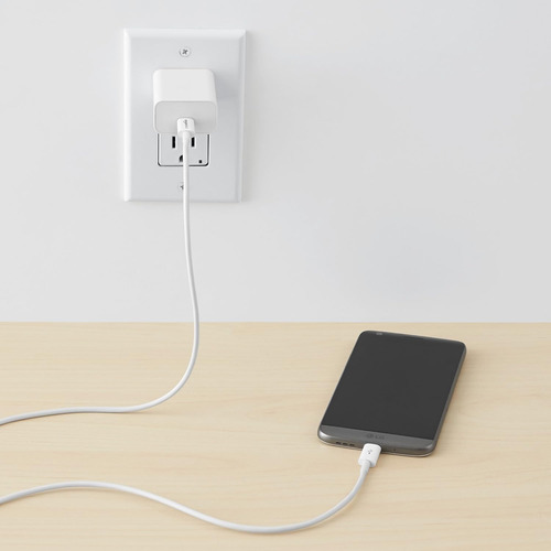 Cabo Usb Amazon Basics Tipo C - Tipo C 2.0 183 Cm Branco