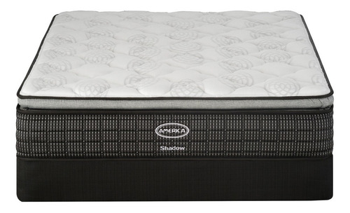 Colchón King Size America Espuma Alta Densidad Confortflex Color Gris