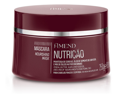Amend Nutrição - Máscara Capilar 250g