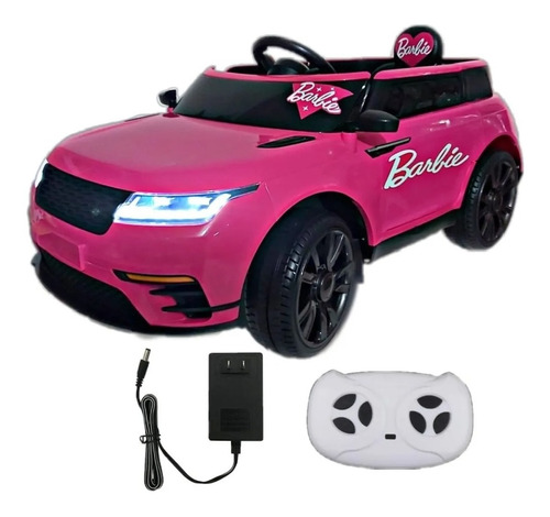 Carrito Eléctrico Montable 12v Color Rosa Estampado Barbie