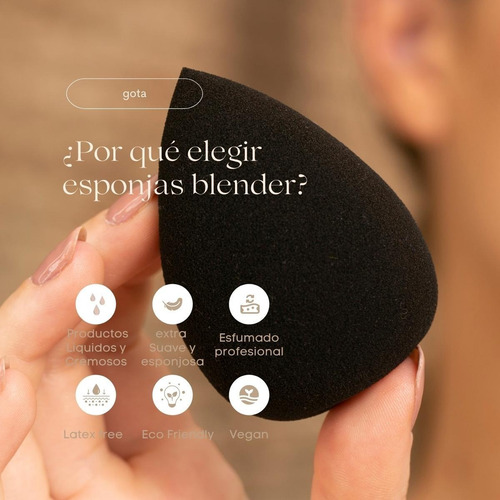 Imagen 6 de 7 de Esponja De Maquillaje Blender Regina Crueltyfree