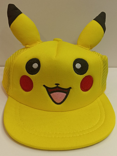 Gorro 3d Pikachu Bordado Excelente Calidad 