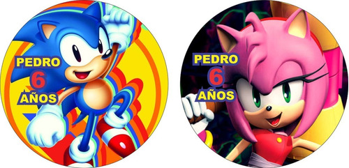 Sonic Pack 30 Llaveros Souvenir Infantil Adultos 