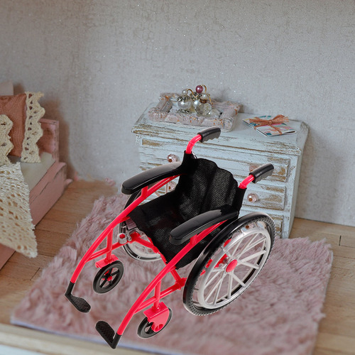 1 Juego De Minimuletas Modelo Silla De Ruedas Plegables Hous