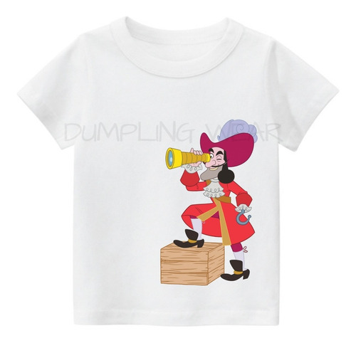 Remera Jake Y Los Piratas Del País De Nunca Jamas Infantil