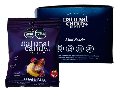 Trail Mix Natural Candy Mini 30gr. Pack X10