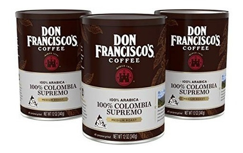 Cafe Don Francisco's Cafe Arabica Colombia Supremo 3 Pack