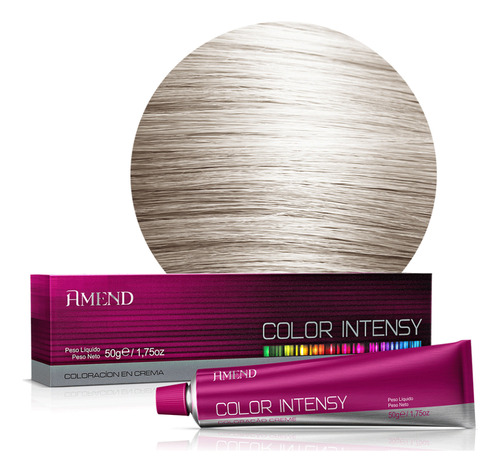 Coloração 10.1 Louro Clarissimo Color Intensy Amend 50g Tom 10.1 louro claríssimo acinzentado