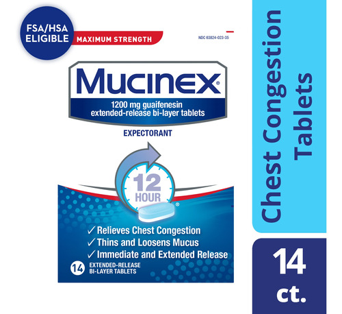 Mucinex Max Fuerza Expectorante De Liberación Prolongada