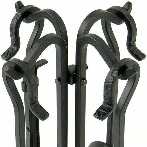 Uniflame, F-1126, Minichimenea Rústica Negra De 5 Piezas