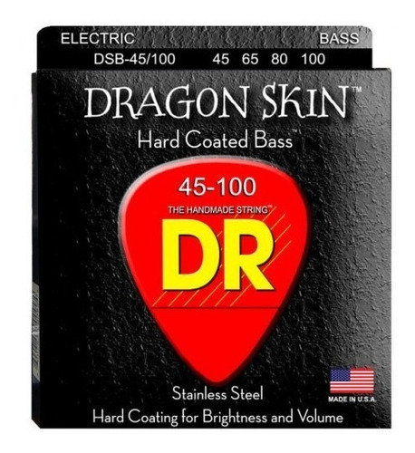 Cuerdas Bajo Dragon Skin Calibres 45-105 Dr String Dsb-45