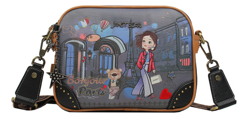 Crossbody Multicompartimiento Paris Dream Janet Bear J009a