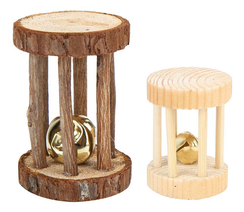 Chinchilla Morder Toy Juego De Madera Para Masticar Mascotas