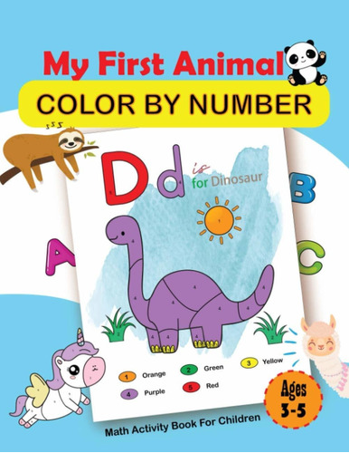 Mi Primer Animal Colorear Por Números Niños: Libros C...