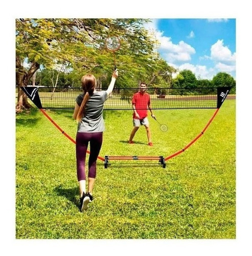 Juego De Bádminton Con Red, Base Y Raquetas ¡envío Gratis!