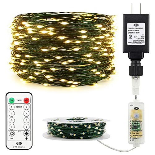 Dimmable Fairy Lights Plug In, 105 Ft 300 Led String Li...