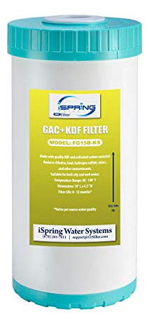Filtro Agua Premium Gac Y Kdf Ispring Fg15b-ks - Modelo