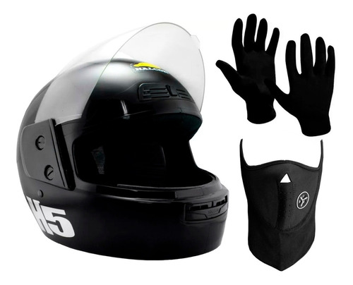 Combo Casco Integral Halcon H5 + Mascara + Guantes Sti Motos