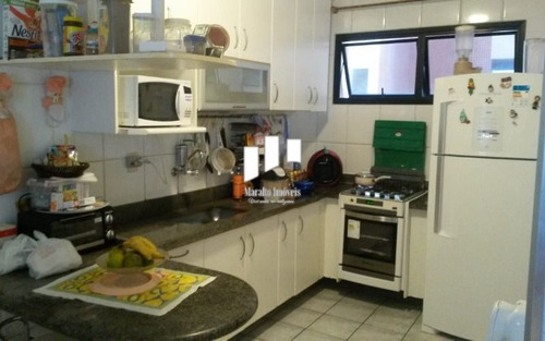 Imagem 3 de 9 de Lindo Apartamento Pé Na Areia Com Vista Para O Mar Na Guilhermina - Praia Grande Sp.