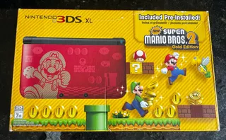 Nintendo 3ds Xl Edição Mario Bros 2 Gold Edition Completo