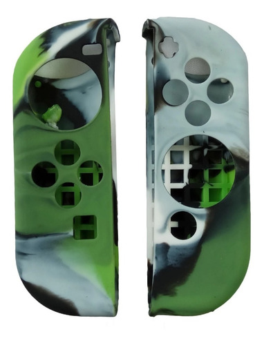 Funda De Silicona Nintendo Switch + 2 Grips Verde