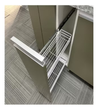 Especiero Extraíble Para Mueble 170mm Cromado Kutz
