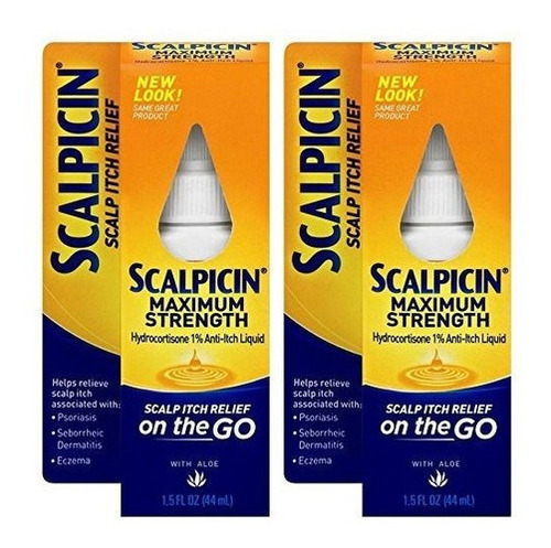 Scalpicin Scalp Itch Relief, 1.5 Fl Oz. Fuerza Máxima (pack