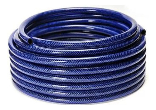 Rollo Manguera De Riego Trenzada Azul 1/2 X 25 Mts Ideal