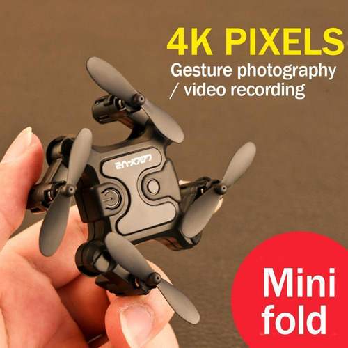 Mini Dron Plegable 4k Para Fotografía Aérea Rc Helicóptero U