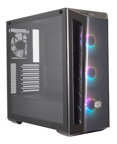 Gabinete Cooler Master Masterbox Mb520 Argb Cristal Templado Color Negro