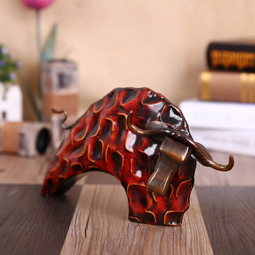 Imagen 6 de 6 de Escultura Tooarts, Diseño De Toros, Hierro Nuevo