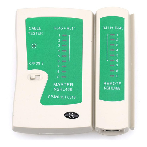 Nshl-468 Rj45 Rj11 Rj12 Cat5 Cat 6 Utp Red Lan Probador De C