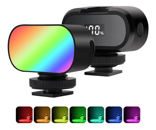 Baober Mini Luz Relleno Rgb Led Carmera 8 Color Para Uso