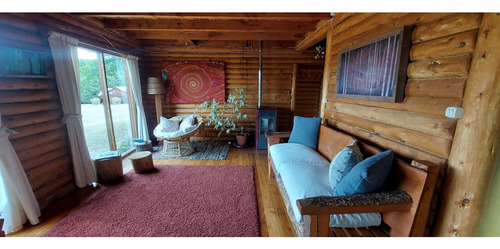 Acogedora Casa Rústica Tipo Bariloche, 3d-estar-2b Ñancul
