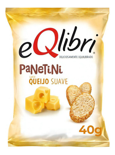 Snack de Trigo Eqlibri Panetini queijo suave 40 g