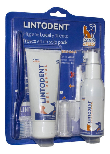  Enjuage Bucal Y Gel Dental Perros Y Gatos Lintodent Y A