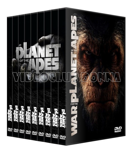 El Planeta De Los Simios 9 Peliculas Coleccion Dvd Pack