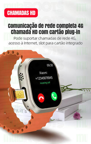 Relógio Smartwatch X9 Ultra2 Amoled Nfc Com 2 Pulseiras Caixa Preto Pulseira Preto Bisel Preto Desenho Da Pulseira Omdulada
