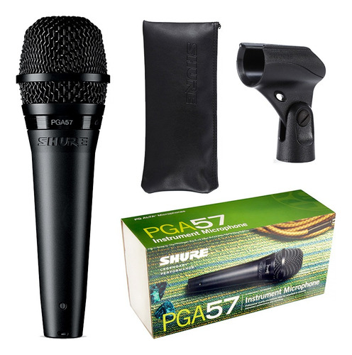      Microfone Shure Instrumento Pga57 Lc Dinamico